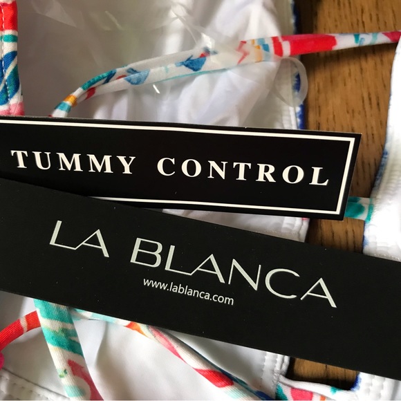 New La Blanca beautiful one piece swimsuit NWT - Picture 5 of 15